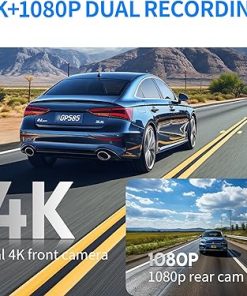 Dash Camera-KAWA-KAWA True 4K Dash Cam Front and Rear- Free 64GB Card 2