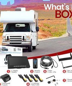 Dash Camera-Pyle-Pyle Dash Cam Recorder DVR for Trucks – 7 Inch Monitor Blackbox Rear Camera View Full Color HD 1080p Video Security Loop Camcorder – PiP Night Vision Audio Record Micro SD & Microphone – PLCMTRDVR41 2