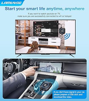 Dash Camera-LAMVOSE-Wireless CarPlay Adapter- The Magic Box 2.0 Supports NetfIix YouTube Tiktok Disney+ Hulu 3 Dash Camera-LAMVOSE-Wireless CarPlay Adapter- The Magic Box 2.0 Supports NetfIix YouTube Tiktok Disney+ Hulu - Image 3